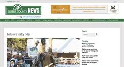 Desktop Screenshot of elbertcountynews.net